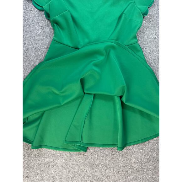 Ted Baker Fellama Bardot Scallop Skater Dress Green Size 14 - Picture 5 of 13
